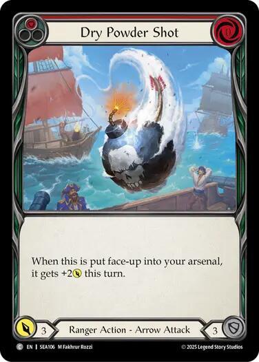 Dry Powder Shot () #SEA106 Common (Lightly Played) High Seas Flesh and Blood TCG: 2025