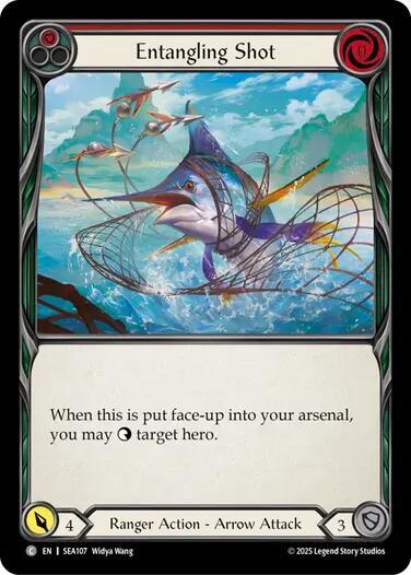 Entangling Shot () #SEA107 Common (Lightly Played) High Seas Flesh and Blood TCG: 2025