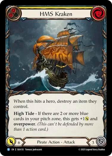 HMS Kraken () #SEA135 Rare High Seas Flesh and Blood TCG: 2025