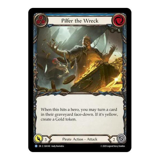 Pilfer the Wreck (Blue) () #SEA140 Rare High Seas Flesh and Blood TCG: 2025