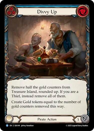 Divvy Up () #SEA144 Rare High Seas Flesh and Blood TCG: 2025
