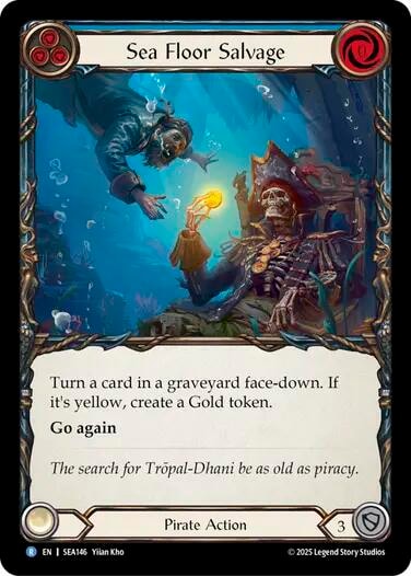 Sea Floor Salvage () #SEA146 Rare (Lightly Played) High Seas Flesh and Blood TCG: 2025