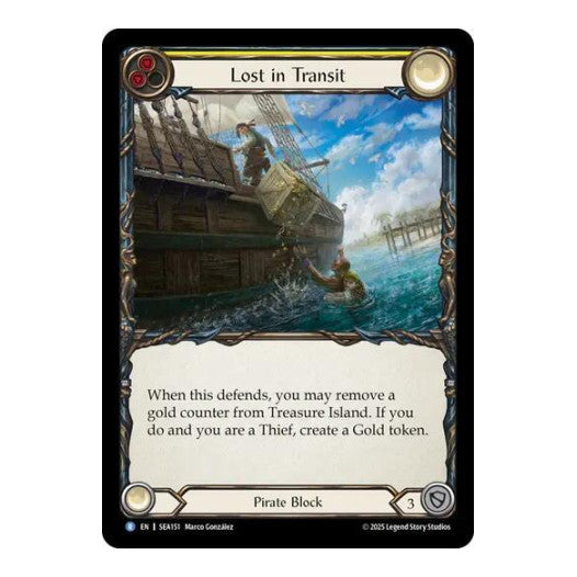 Lost in Transit () #SEA151 Rare (Lightly Played) High Seas Flesh and Blood TCG: 2025