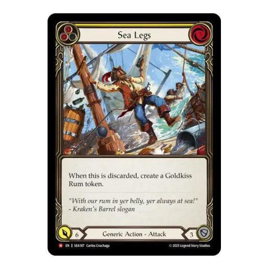 Sea Legs () #SEA187 Majestic (Near Mint) High Seas Flesh and Blood TCG: 2025