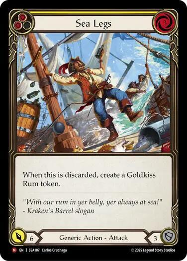 Sea Legs () #SEA187 Majestic (Near Mint) High Seas Flesh & Blood TCG: 2025