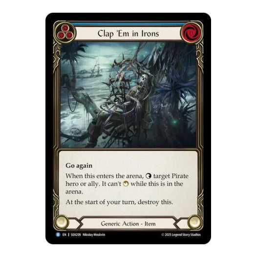 Clap 'Em in Irons () #SEA209 Rare (Lightly Played) High Seas Flesh and Blood TCG: 2025