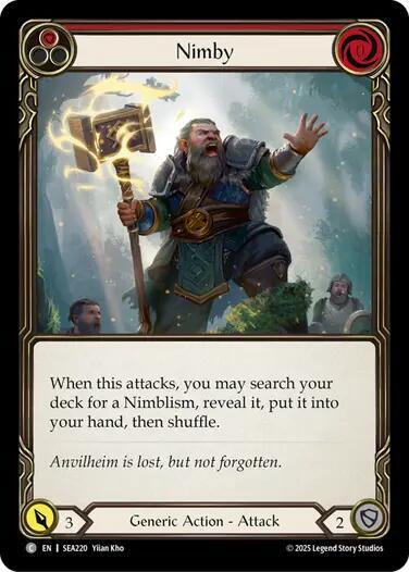 Nimby Red () #SEA220 Common (Lightly Played) High Seas Flesh and Blood TCG: 2025