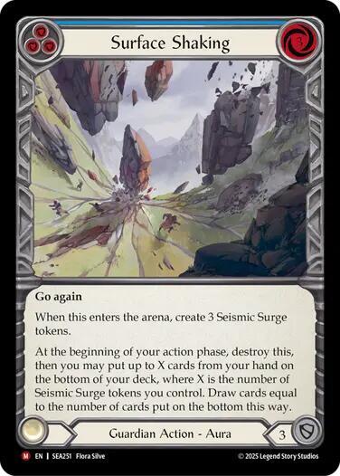 Surface Shaking () #SEA251 Majestic (Rainbow Foil Near Mint) High Seas Flesh & Blood TCG: 2025