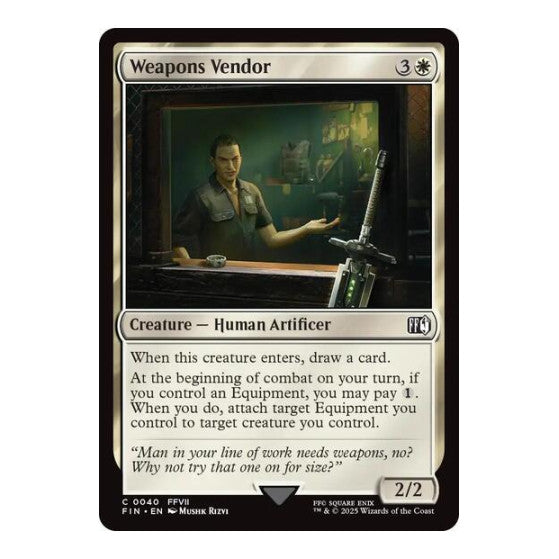 Weapons Vendor (FIN) #40 Common FINAL FANTASY Magic: The Gathering: 2025