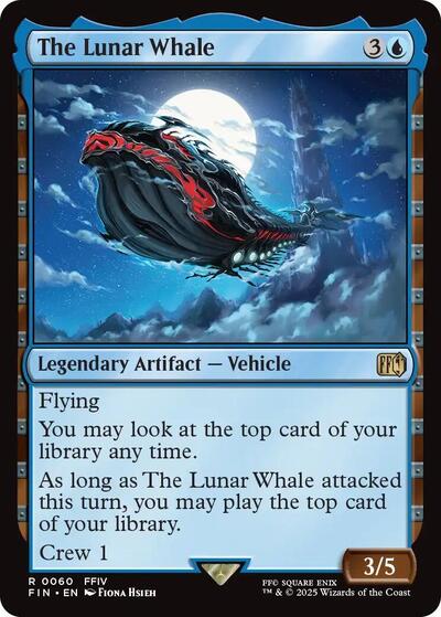The Lunar Whale (FIN) #60 Rare (Lightly Played) FINAL FANTASY Magic: The Gathering: 2025
