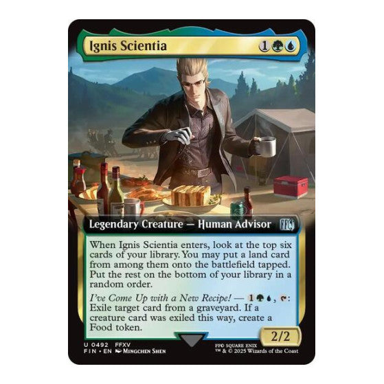 Ignis Scientia (Extended Art) (FIN) #492 Uncommon (Lightly Played) FINAL FANTASY Magic: The Gathering: 2025