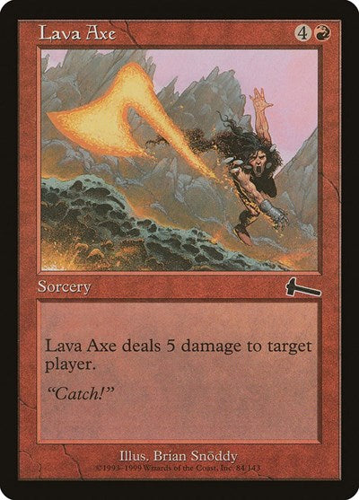 Lava Axe (ULG) #84 Common (Lightly Played) Urza's Legacy Magic: The Gathering: 1999
