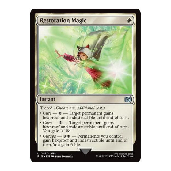 Restoration Magic (FIN) #30 Uncommon (Lightly Played) FINAL FANTASY Magic: The Gathering: 2025