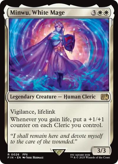 Minwu White Mage (FIN) #26 Rare FINAL FANTASY Magic: The Gathering: 2025
