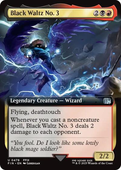 Black Waltz No 3 Extended Art (FIN) #478 Uncommon (Near Mint) FINAL FANTASY Magic: The Gathering: 2025
