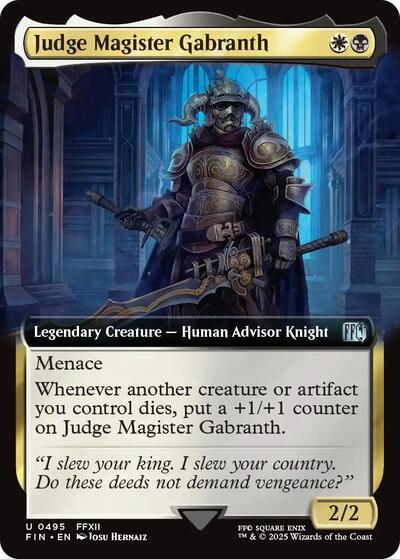 Judge Magister Gabranth Extended Art (FIN) #495 Uncommon FINAL FANTASY Magic: The Gathering: 2025