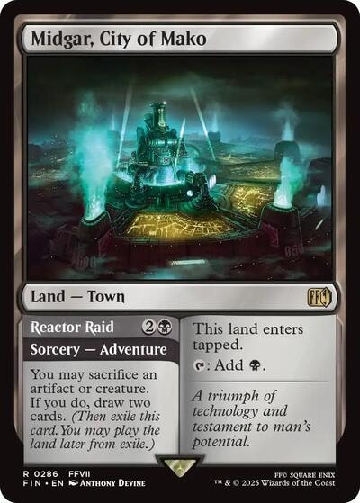 Midgar, City of Mako (FIN) #286 Rare FINAL FANTASY Magic: The Gathering: 2025