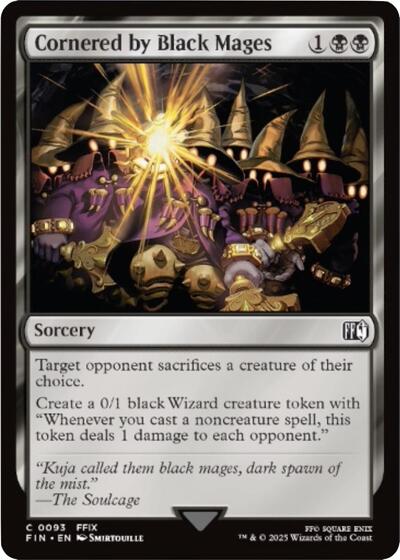 Cornered by Black Mages (FIN) #93 Common FINAL FANTASY Magic: The Gathering: 2025