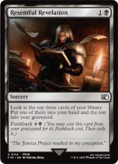 Resentful Revelation (FIN) #114 Common (Lightly Played) FINAL FANTASY Magic: The Gathering: 2025