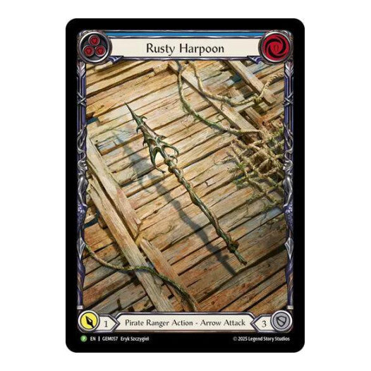 Rusty Harpoon (GEM) #GEM057 Promo (Rainbow Foil Lightly Played) GEM Pack 2 Flesh and Blood TCG: 2025