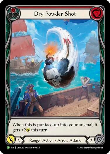 Dry Powder Shot (GEM) #GEM059 Promo (Lightly Played) GEM Pack 2 Flesh and Blood TCG: 2025