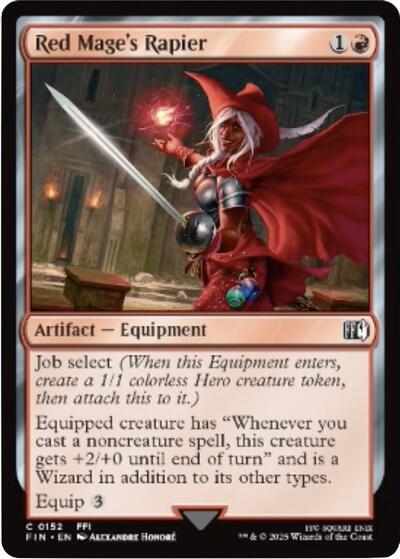 Red Mages Rapier (FIN) #152 Common FINAL FANTASY Magic: The Gathering: 2025