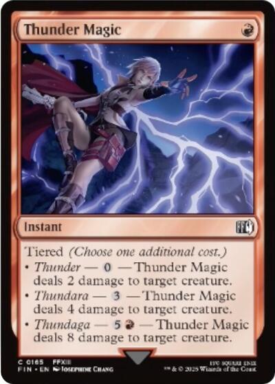 2025 Magic: FINAL FANTASY (FIN) - Thunder Magic (#165, Common)