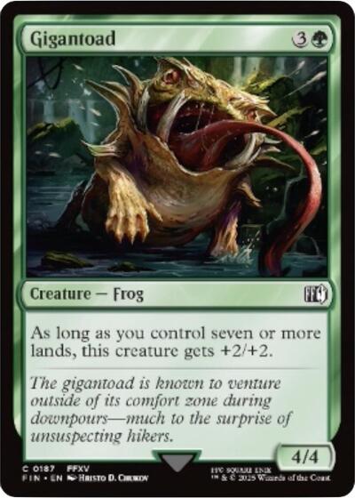 Gigantoad (FIN) #187 Common FINAL FANTASY Magic: The Gathering: 2025