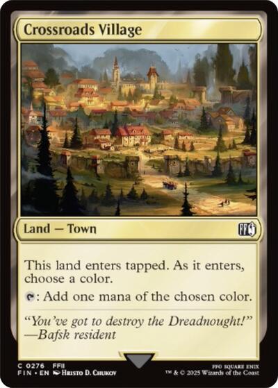 Crossroads Village (FIN) #276 Common FINAL FANTASY Magic: The Gathering: 2025