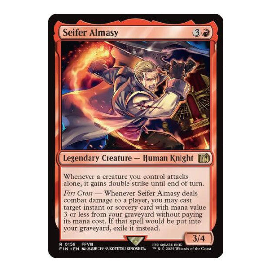 Seifer Almasy (FIN) #156 Rare (Lightly Played) FINAL FANTASY Magic: The Gathering: 2025