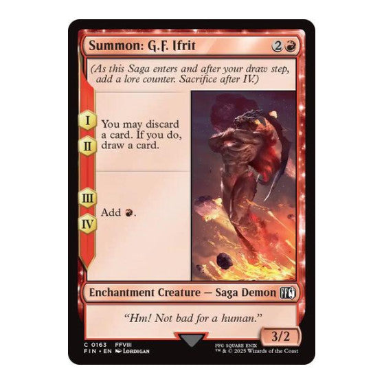 Summon: G.F. Ifrit (FIN) #163 Common FINAL FANTASY Magic: The Gathering: 2025