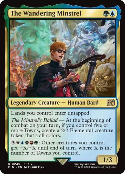 The Wandering Minstrel (FIN) #249 Rare (Lightly Played) FINAL FANTASY Magic: The Gathering: 2025