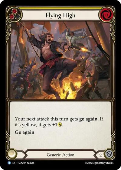 Flying High Yellow () #SEA207 Rare (Lightly Played) High Seas Flesh and Blood TCG: 2025