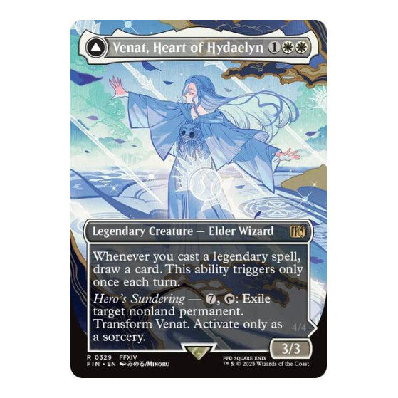 Venat, Heart of Hydaelyn (Borderless) (FIN) #329 Rare (Lightly Played) FINAL FANTASY Magic: The Gathering: 2025