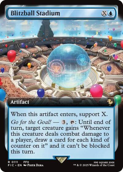 Blitzball Stadium Extended Art (FIC) #111 Rare (Lightly Played) Commander: FINAL FANTASY Magic: The Gathering: 2025