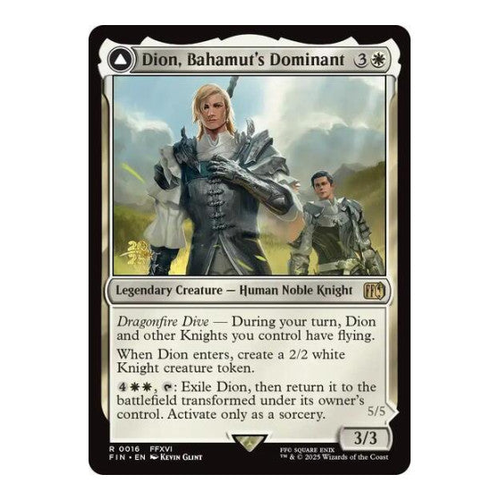 Dion, Bahamut's Dominant (PRE) #16 Rare (Foil Near Mint) Prerelease Cards Magic: The Gathering: 2026