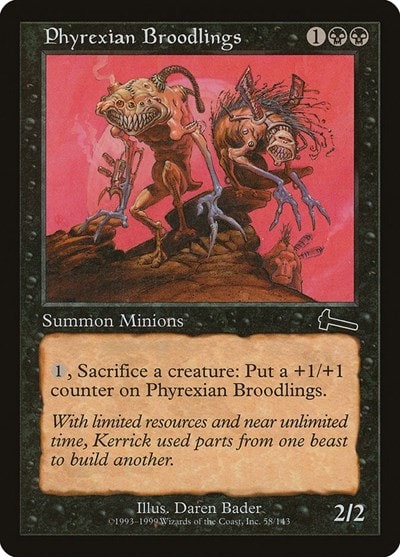 Phyrexian Broodlings (ULG) #58 Common (Moderately Played) Urza's Legacy Magic: The Gathering: 1999