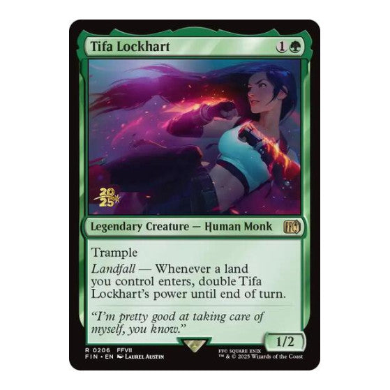 Tifa Lockhart (PRE) #206 Rare (Foil Lightly Played) Prerelease Cards Magic: The Gathering: 2026