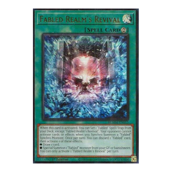 Fabled Realm's Revival (BLMM) #BLMM-EN015 Ultra Rare (1st Edition Lightly Played) Battles of Legend: Monster Mayhem YuGiOh: 2025