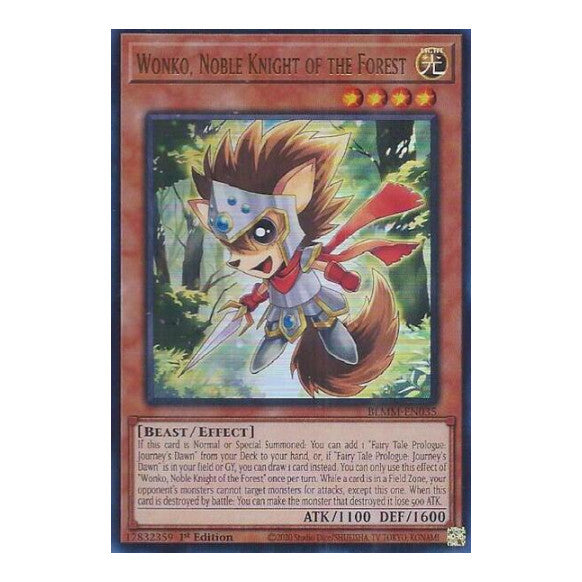 Wonko, Noble Knight of the Forest (BLMM) #BLMM-EN035 Ultra Rare (1st Edition Lightly Played) Battles of Legend: Monster Mayhem YuGiOh: 2025