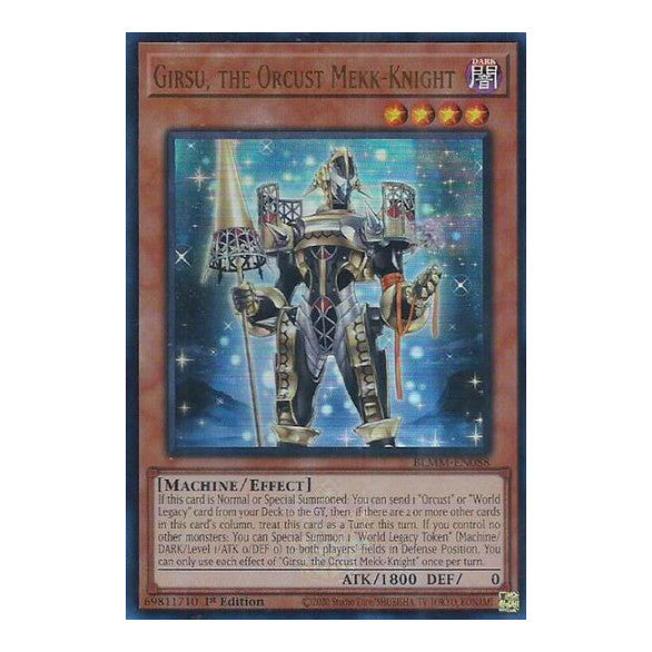 Girsu, the Orcust Mekk-Knight (BLMM) #BLMM-EN088 Ultra Rare (1st Edition Near Mint) Battles of Legend: Monster Mayhem YuGiOh: 2025