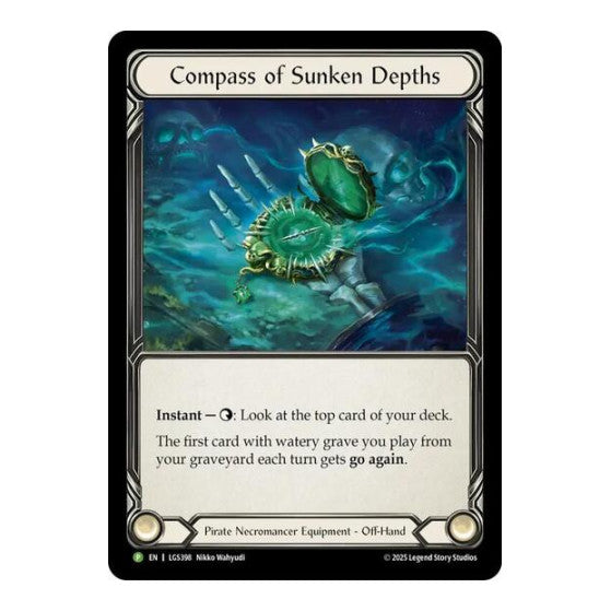 Compass of Sunken Depths (LGS398) (PR) #LGS398 Promo (Rainbow Foil Near Mint) Flesh and Blood: Promo Cards Flesh and Blood TCG: 2019