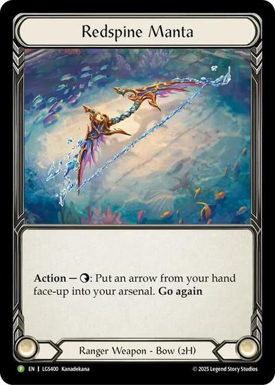Redspine Manta (LGS400) (PR) #LGS400 Promo (Rainbow Foil Near Mint) Flesh and Blood: Promo Cards Flesh and Blood TCG: 2019