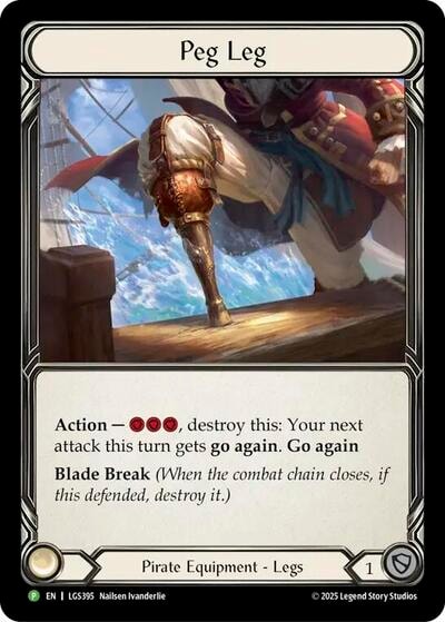 Peg Leg (LGS395) (PR) #LGS395 Promo Flesh and Blood: Promo Cards Flesh and Blood TCG: 2019