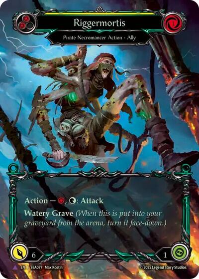 Riggermortis Marvel () #SEA077 Marvel (Cold Foil Near Mint) High Seas Flesh and Blood TCG: 2025