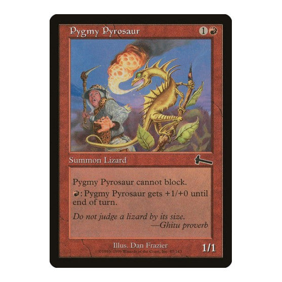 Pygmy Pyrosaur (ULG) #87 Common (Lightly Played) Urza's Legacy Magic: The Gathering: 1999