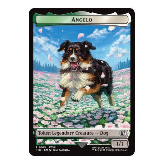 Angelo // Darkstar Double-Sided Token (FIN) #19 // 20 Token (Near Mint) FINAL FANTASY Magic: The Gathering: 2025
