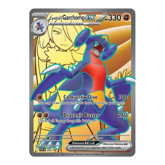 Cynthia's Garchomp ex (SVP) #204 Promo (Holofoil Near Mint) SV: Scarlet & Violet Promo Cards Pokemon: 2023