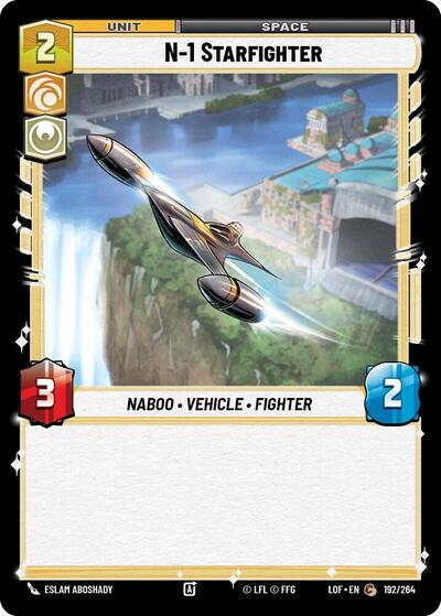N 1 Starfighter (LOF) #192/264 Common (Near Mint) Legends of the Force Star Wars: Unlimited: 2025