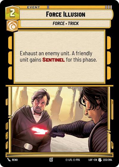 Force Illusion (LOF) #223/264 Uncommon (Near Mint) Legends of the Force Star Wars: Unlimited: 2025
